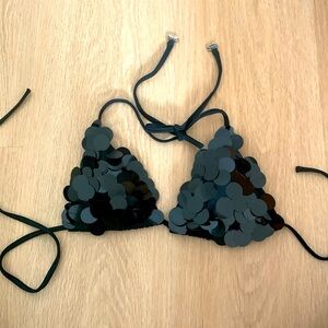 Triangle sequin top